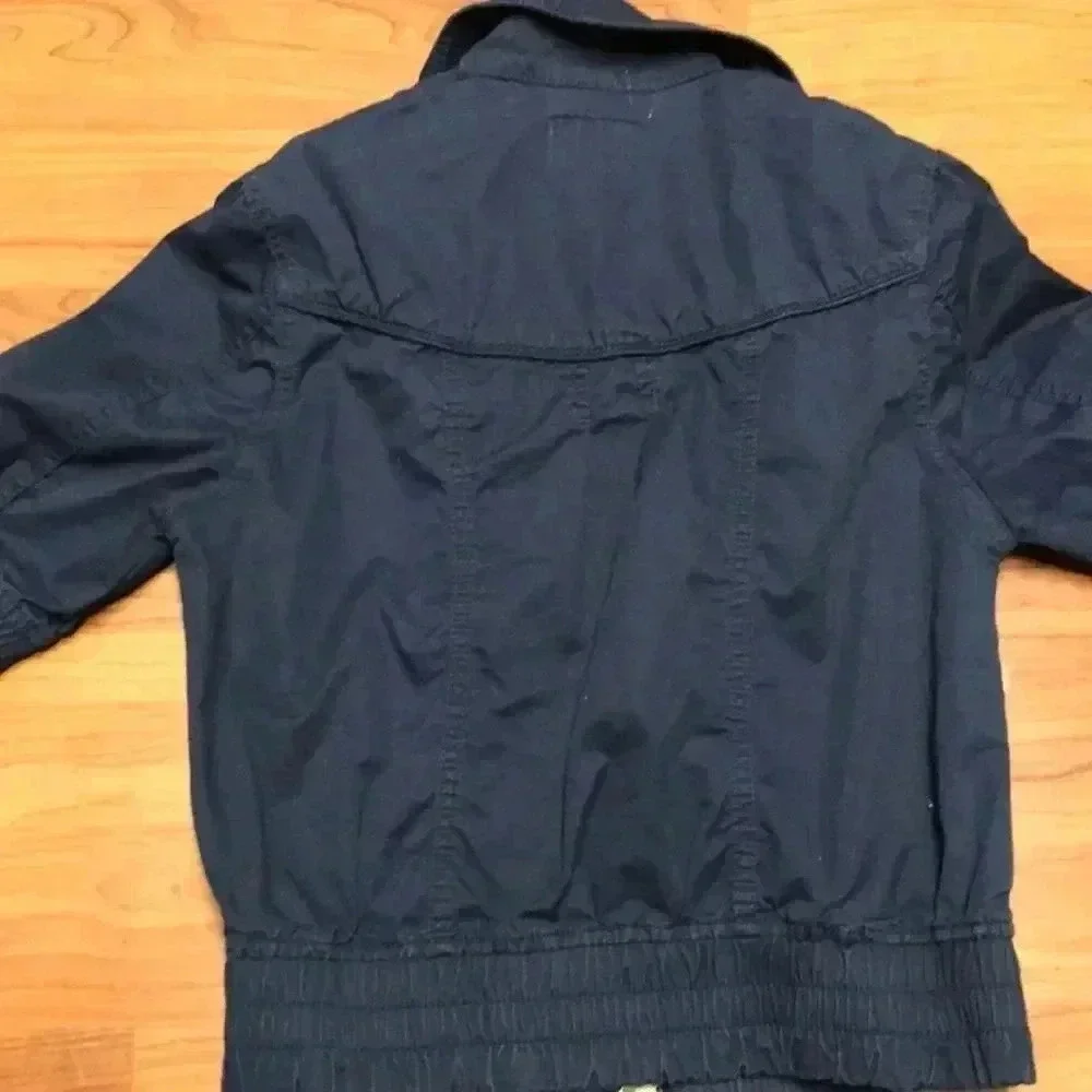 Rue 21 Navy Crop Jacket, Size med - Picture 7 of 7